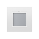 Plaque avec hublot pour la balise de courtoisie blanc mat Simon 360