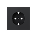 Schuko socket cover black matte Simon 360