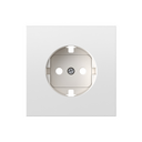 Schuko socket cover white matte Simon 360