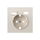 Cover for schuko + 2USB A+C sand matte Simon 360