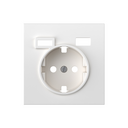 Cover for schuko + 2 USB A+C white matte Simon 360