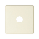 Plate for 1 BNC or TNC coaxial connector diameter 9.7 mm ivory Simon 27 Play