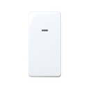 Single-pole switch 10AX 250V~ for half element with built-in pilot light and fast terminal connection system white Simon 27 Play