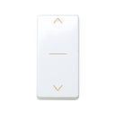 Switch for blinds 10A 250V~ with 3 positions: up, down and stop white Simon 27 Play