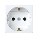 German socket outlet 16A 250V~ with safety device and fast terminal connection white Simon 27 Play