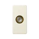Single TV socket for half element ivory Simon 27 Play