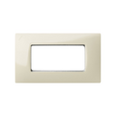 Frame with intermediate piece for 4 half elements (2 elements) with centre frame ivory Simon 27
