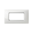 Frame with intermediate piece for 4 half elements (2 elements) with centre frame white Simon 27