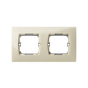 Frame for 2 elements without claws and with centre frame ivory Simon 27
