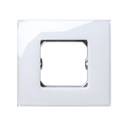 Frame for 1 element gloss white without claws and with frame holder Simon 27 Neos