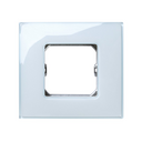 Frame for 1 element gloss blue without claws and with frame holder Simon 27 Neos