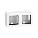 Surface-mount box for 2 elements white Simon 27
