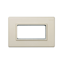 Frame for surface or flush mount boxes with centre frame with 1 row for 2 elements ivory Simon 27 Centralisations