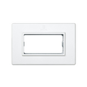 Frame for surface or flush mount boxes with centre frame with 1 row for 2 elements white Simon 27 Centralisations