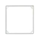 Trim frame for 1 element snow white Simon 27
