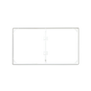 Trim frame for 2 elements snow white Simon 27