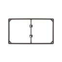 Trim frame for 2 elements brown Simon 27