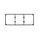 Trim frame for 3 elements brown Simon 27