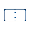 Trim frame for 2 elements blue Simon 27