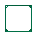 Trim frame for 1 element green Simon 27