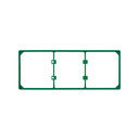 Trim frame for 3 elements green Simon 27