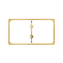 Trim frame for 2 elements gold Simon 27