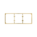 Trim frame for 3 elements gold Simon 27