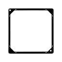 Trim frame for 1 element black Simon 27