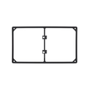 Trim frame for 2 elements black Simon 27
