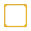 Trim frame for 1 element yellow Simon 27