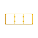 Trim frame for 3 elements yellow Simon 27