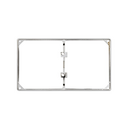 Trim frame for 2 elements nickel Simon 27