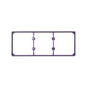Trim frame for 3 elements purple Simon 27