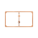 Trim frame for 2 elements copper Simon 27