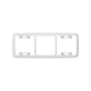 Thermostable frame for 3 elements white Simon 31