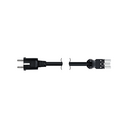 Quick connection patch cord female-Schuko RZ - 0.6 kV 3-pole with 2 meters in halogen-free material with a section of 3 x 2.5mm² white