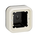 Low surface-mount box for 1 element ivory Simon 31