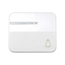 Tecla individual com visor e gravação luz para botão de pressão branco Simon 75