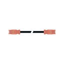 RZ - 0.6 kV 3-pole female-male quick connect hose with 3 meters in length in halogen-free material with a section of 3 x 2.5mm² with red connection