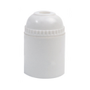 Porta-lâmpadas em termoplástico liso para E-27, em branco, da