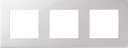 Cadre triple aluminium Simon 24 Harmonie