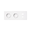 Kit front para 3 elementos con 2 bases enchufe schuko y cargador USB C+A blanco mate Simon 100