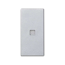 Tecla con visor para pulsador con función luminosa de 1 elemento aluminio Simon K45