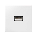 Cargador de 5V/DC mediante puerto USB tipo A blanco Simon K45