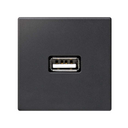 Cargador de 5V/DC mediante puerto USB tipo A grafito Simon K45