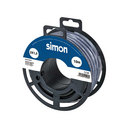 CABLE MANGUERA REDONDA H05VV-F 2x1,5MM² 10 METROS NEGRO Simon