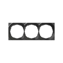 Frame square for 3 elements graphite Simon 88