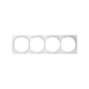 Frame square for 4 elements white Simon 88