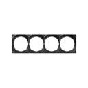 Frame square for 4 elements graphite Simon 88