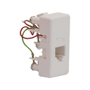 Tomada conector RJ11 de 4 fios branco Simon 27 Play
